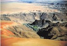 The march of dunes stops at Kuiseb river