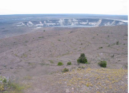 Caldera in Volcano National Park, Big Island, Hawaii