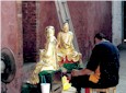 Restoring temple statues